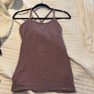 Lululemon Athletica Mauve Tank Top with Breathable Fabric